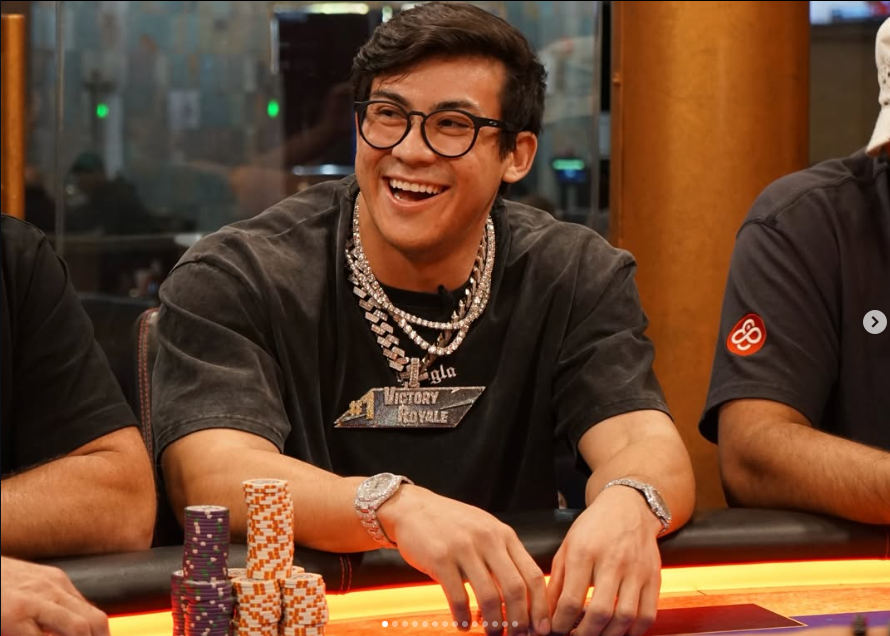 TOGSTER laughing at the poker table
