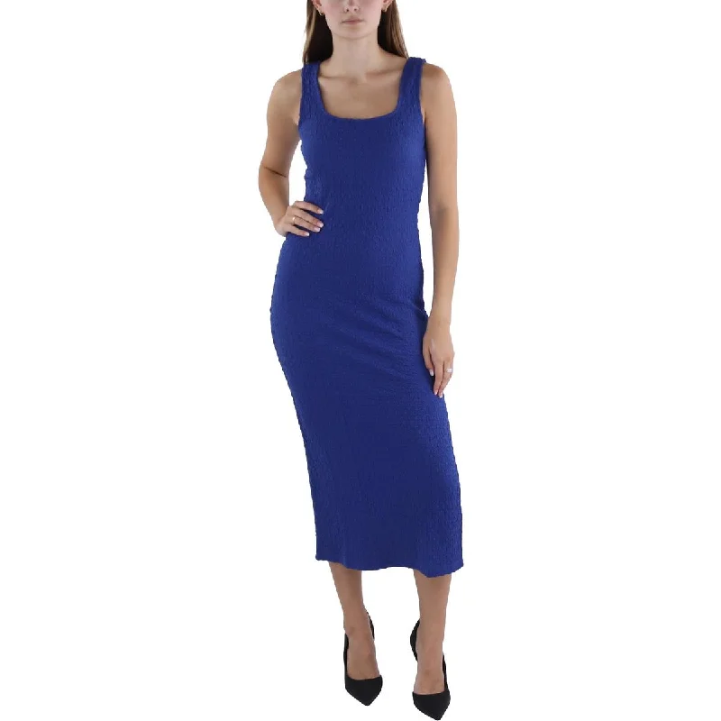 Sheath Dresses for Sophisticated -French Connection Womens Textured Tea Length Bodycon Dress