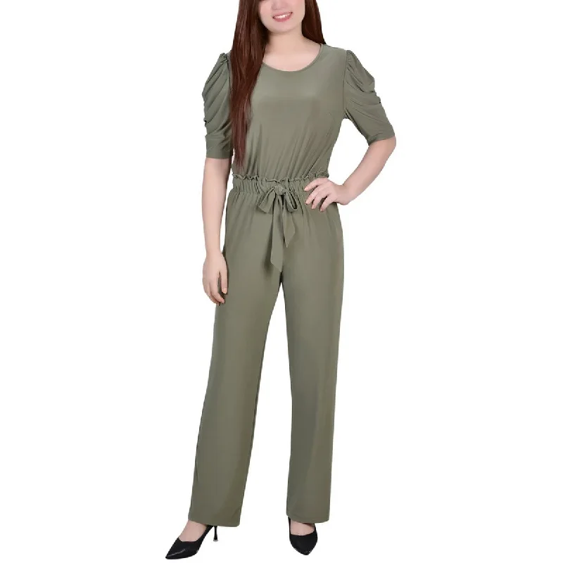 Minimalist Dresses for Simplicity -NY Collection Womens   Dressy Front Bow Jumpsuit