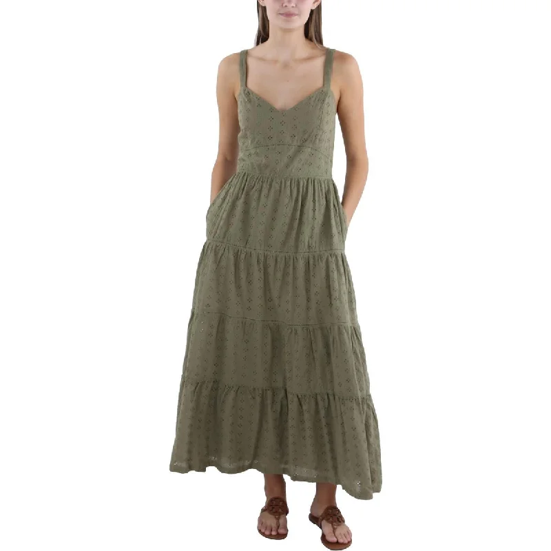 Shift Dresses for Simple Look -Lost + Wander Womens Cotton Tea Length Maxi Dress