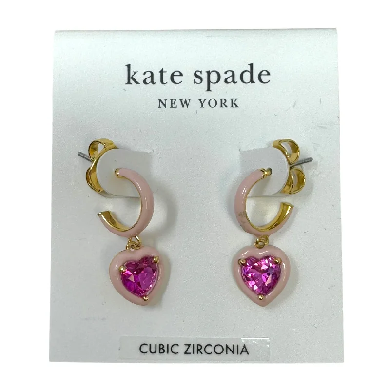 Drop Earrings for Graduation Day -Sweetheart Earrings Designer By Kate Spade