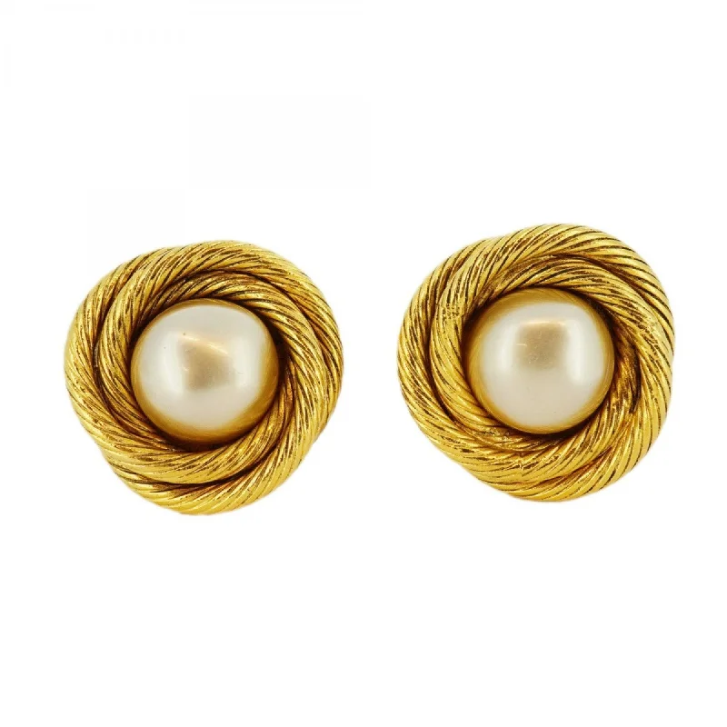 Drop Earrings with Star Motifs -Chanel   Plating Clip Earrings (Pre-Owned)