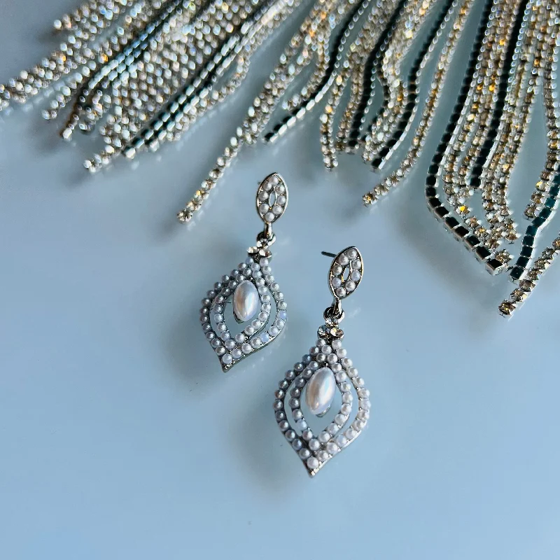 Drop Earrings for Evening Gown -Before the Stroke of Midnight Earrings