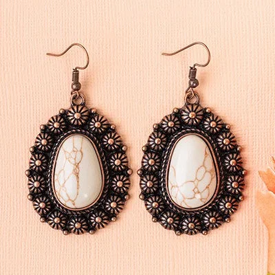 Heavy Duty Drop Earrings for Durability -Vintage Squash Earrings- 2 Colors