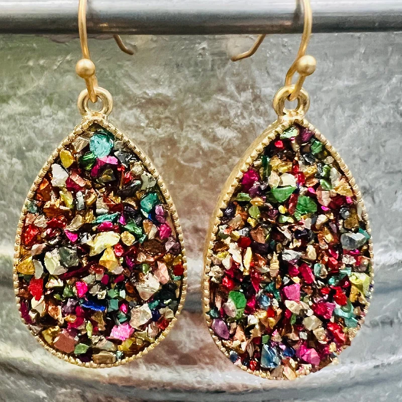 Gemstone and Diamond Drop Earrings for Opulence -Bayler Grace Teardrop Earrings