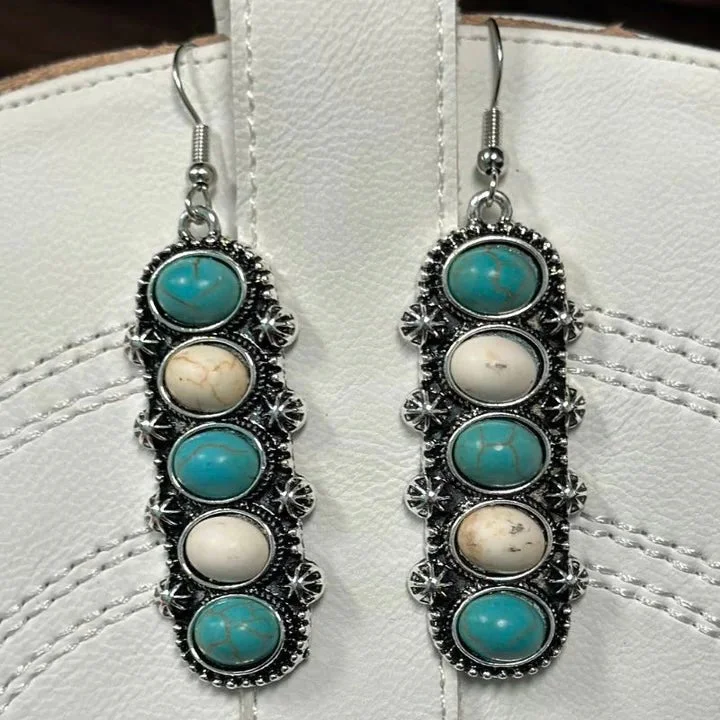 Retro Drop Earrings for Nostalgia -Cinco Mix Dangle Earrings