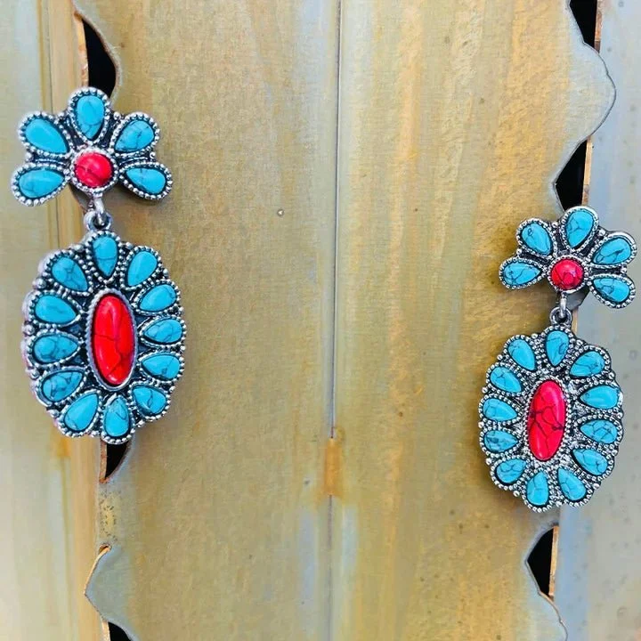 Lead Free Drop Earrings for Health -Pueblo Tribe Earrings