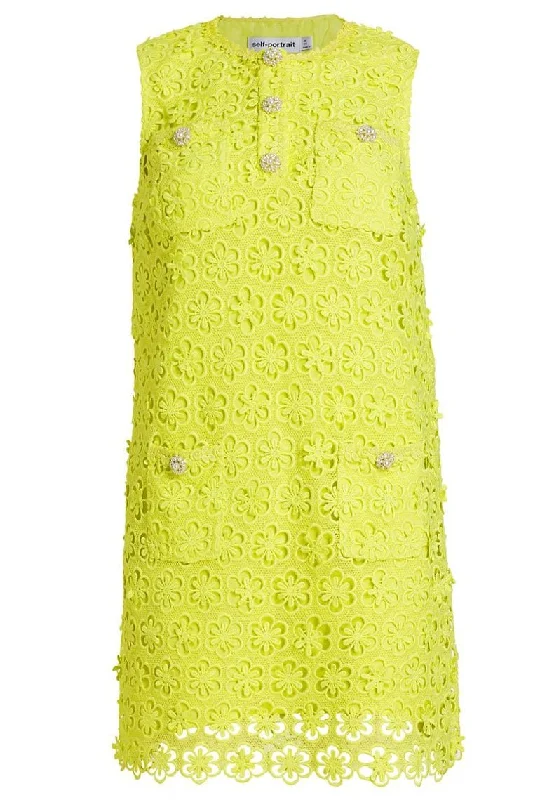 Wool Dresses for Warmth -Daisy Guipure Lace Dress