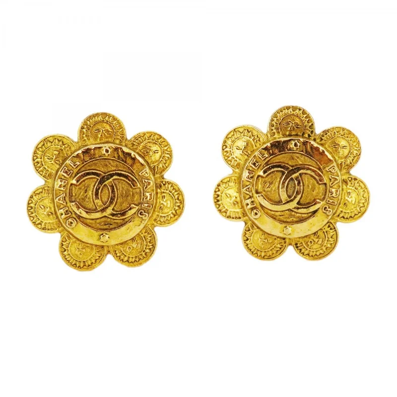 Drop Earrings for Fitness Activities -Chanel   Plating Clip Earrings (Pre-Owned)