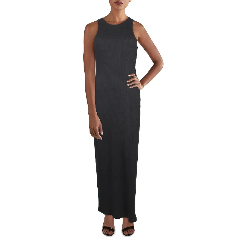 Wool Dresses for Warmth -French Connection Womens Tommy Ribbed Long Maxi Dress