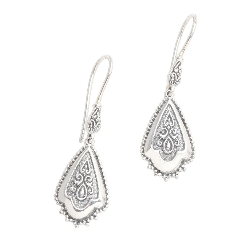 Drop Earrings for Anniversary -Novica Handmade Aura Of The Islands Sterling Silver Dangle Earrings