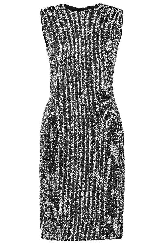 Formal Dresses for Occasions -Sleeveless Boucle Dress