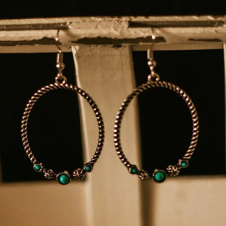 Drop Earrings with Enamel Coating -Hold The Reign Earrings