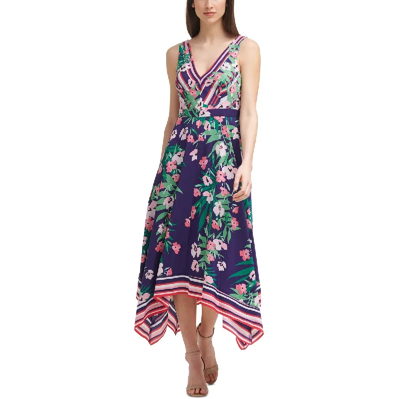 Solid Color Dresses for Simple -Vince Camuto Womens Plus   Floral Print Summer Maxi Dress