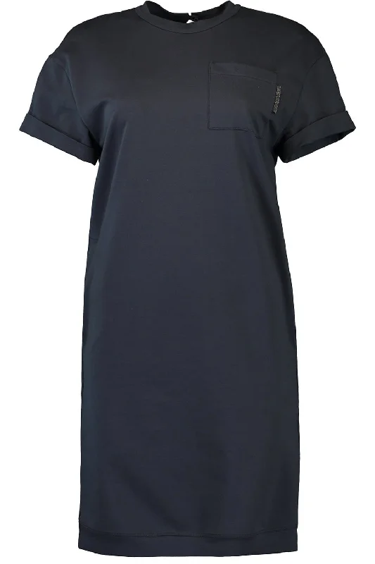 Wrap Dresses for Adjustable -Monili Trim Pocket T-Shirt Dress