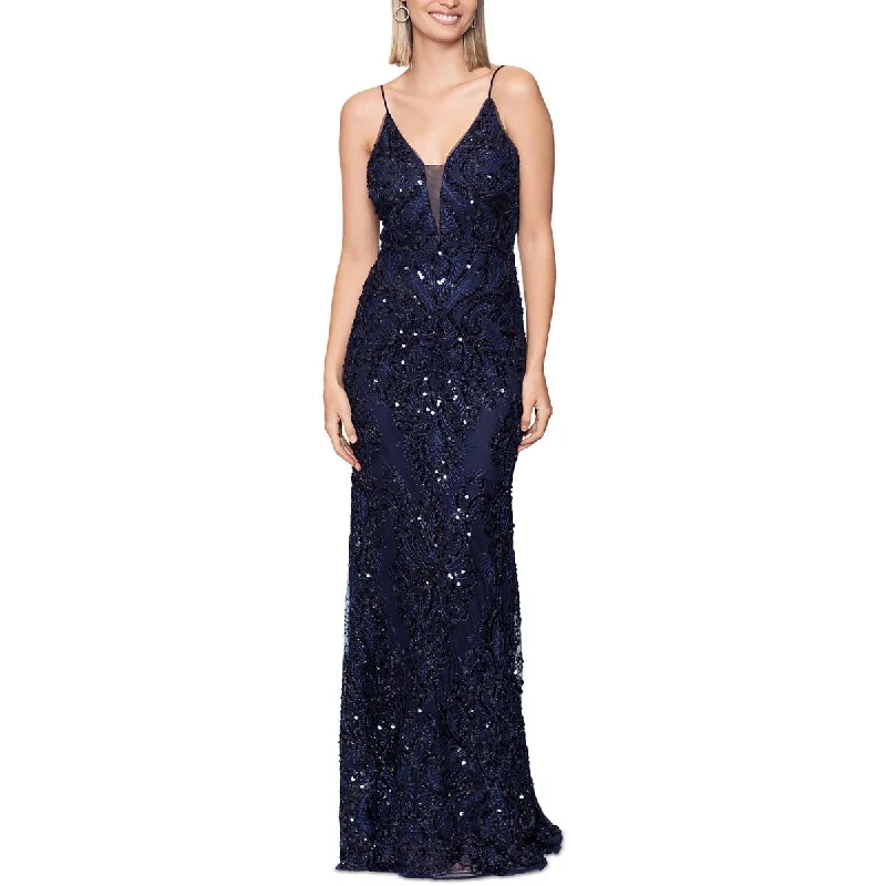 Party Dresses for Celebration -Betsy & Adam Womens Sequined  Evening Dress