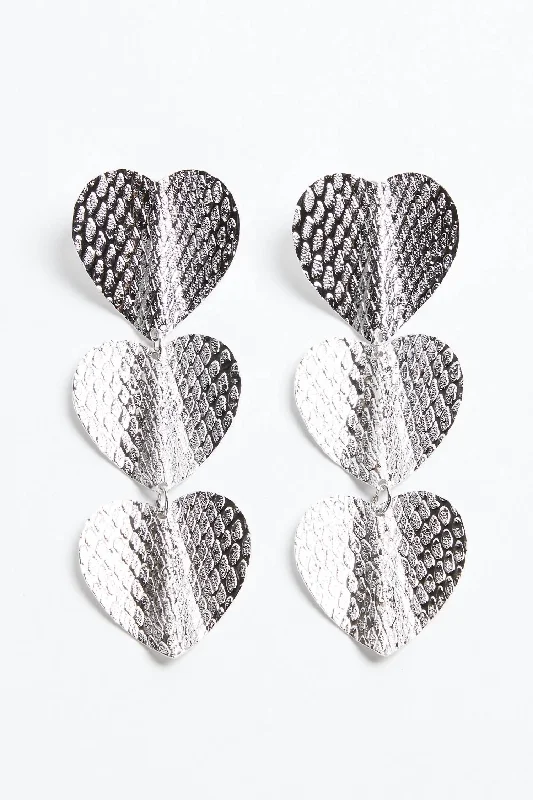 Lead Free Drop Earrings for Health -Medium Heathrow Earrings In Silver