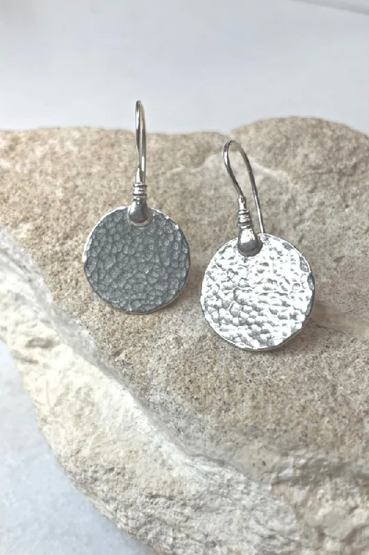 Small Drop Earrings for Delicate -Maree Silver Earrings