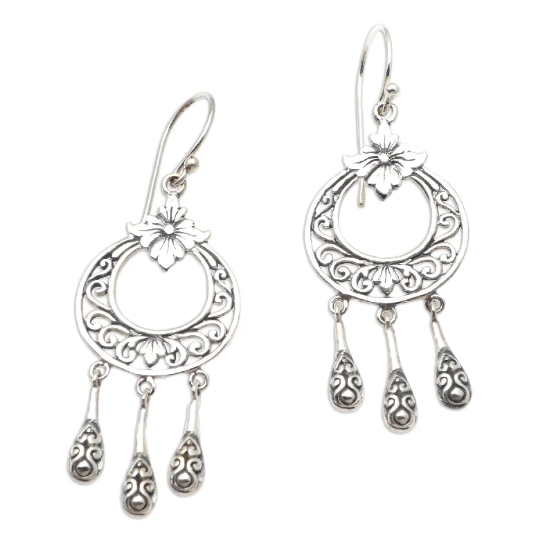 Drop Earrings for Shopping Trip -Novica Handmade Up With The Sun Sterling Silver Dangle Earrings