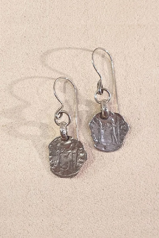 Drop Earrings for Engagement Party -Coin Earrings