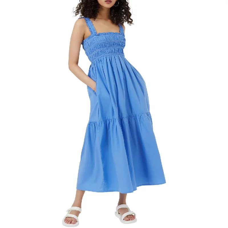 Halter Dresses for Chic Style -French Connection Womens Cotton Tea Length Sundress