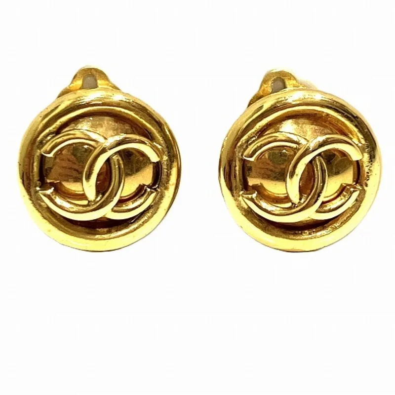 Drop Earrings for Everyday Glamour -Chanel   Plating Clip Earrings (Pre-Owned)