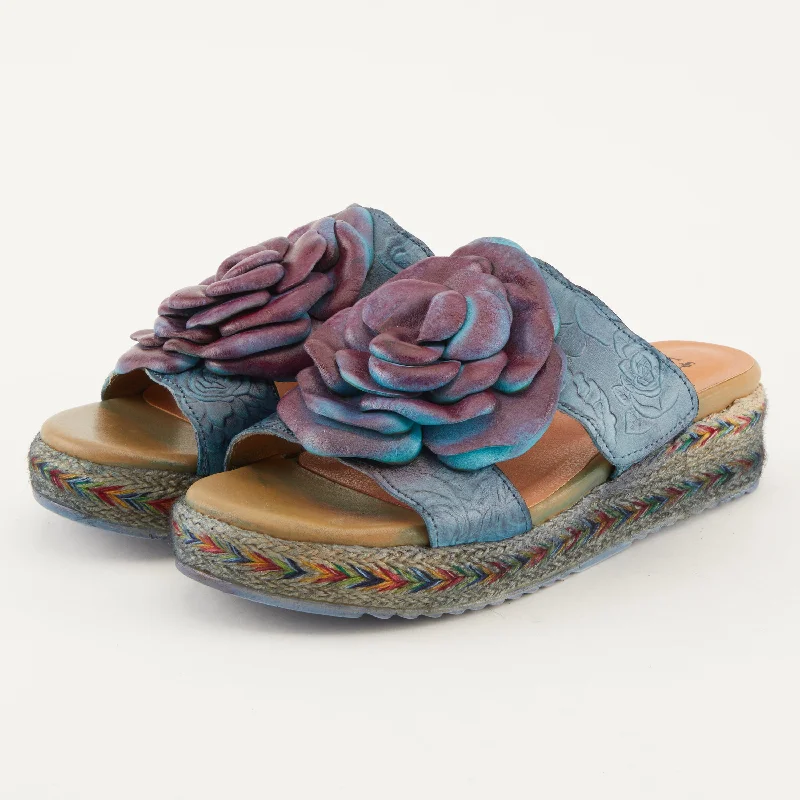 Fashionable sandals for men with canvas material and slip-resistant soles for durability-L'ARTISTE BALHARBOR SANDALS