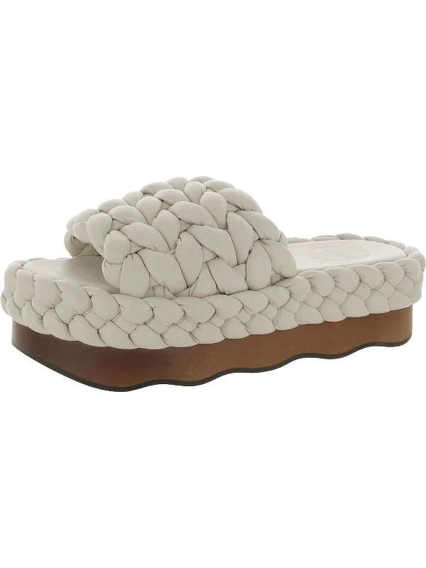 Casual sandals for women with thong design and padded footbed for everyday comfort-Bhfo Womens Clog Slip On Wedge Sandals