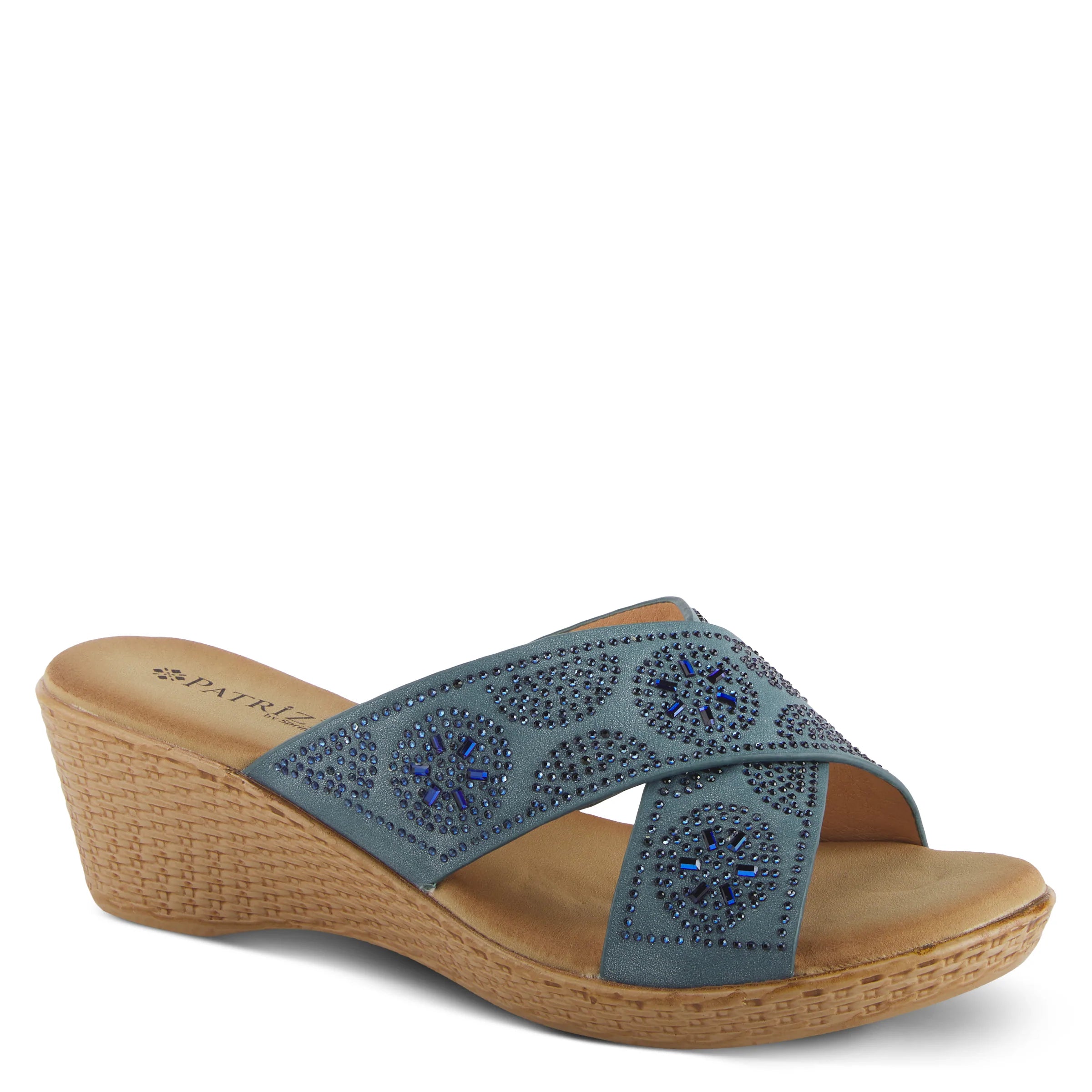 Comfortable sandals for women with soft cork footbed and rubber outsole-PATRIZIA CROSSLEY SANDALS