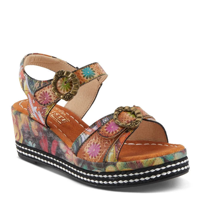 Comfortable sandals for women with contoured footbed and easy-to-adjust straps-L'ARTISTE FLAVOUR SANDALS