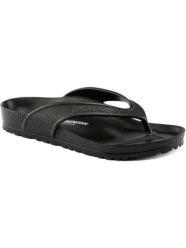 Comfortable sandals for men with velcro straps and soft material construction-Honolulu Womens Slip-On Toe-Post Slide Sandals