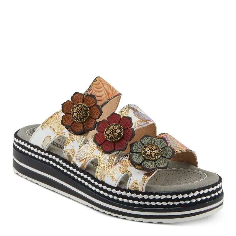 Comfortable sandals for women with cushioned soles and adjustable straps-L'ARTISTE NAOMI-MONARCH SANDALS