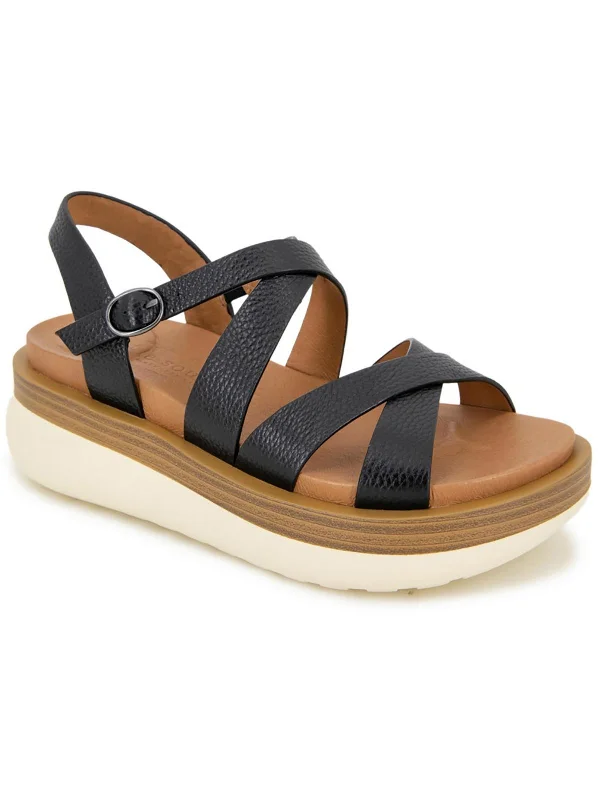 Casual sandals for women with flat soles and comfortable fit for everyday wear-REBHA Womens Open toe Casual Wedge Sandals