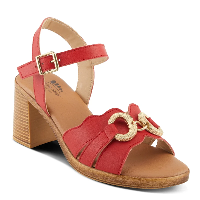 Trendy sandals for women with wedge heels and strappy design for casual chic-SPRING STEP SARDINIA SANDALS