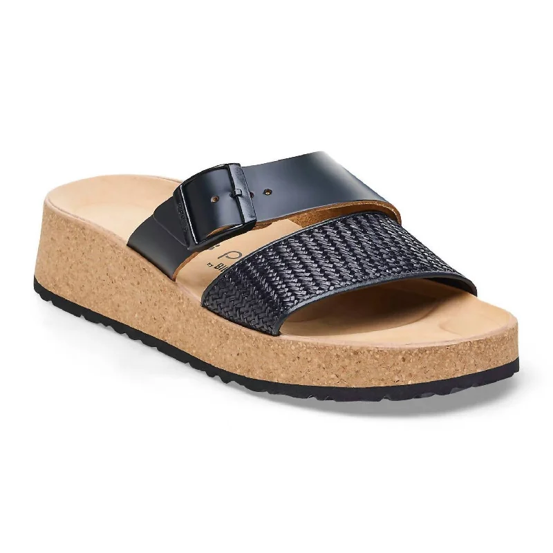 Fashionable sandals for men with flip-flop design and cushioned footbed-Women's Almina Sandals - Medium/narrow In Black