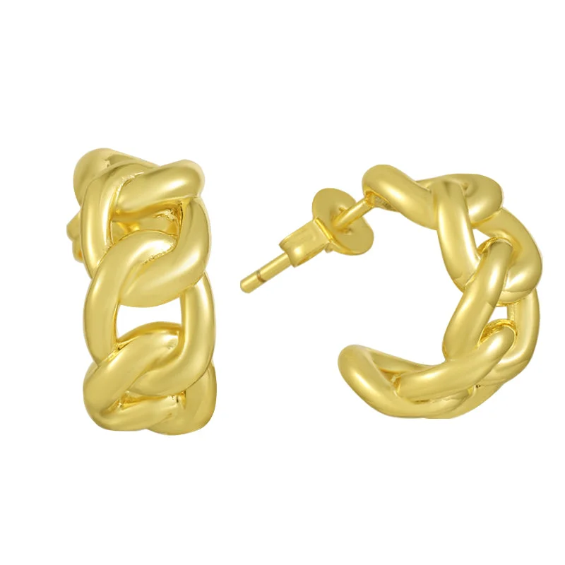 Hoop earrings with resin accents for a bold and colorful design-Baddie Earrings