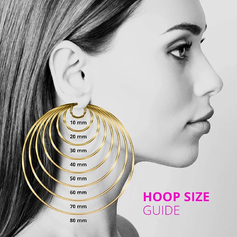 Best hoop earrings with turquoise stones for a bohemian-inspired vibe-Curata 14k Diamond In Out Hoop Earrings Measures 25x20mm Wide 2mm Thick