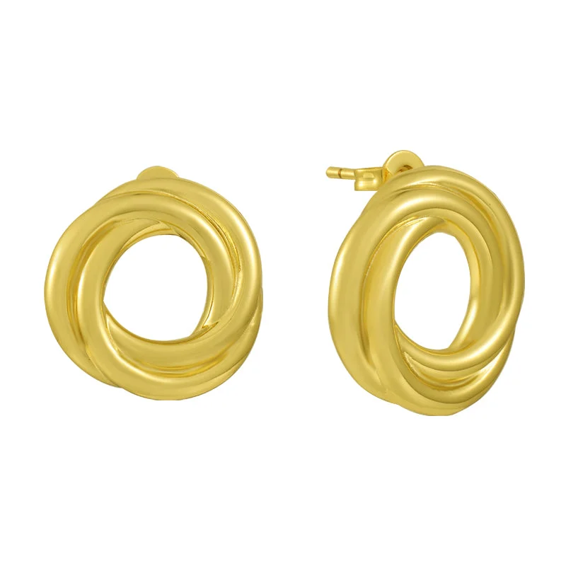 Hoop earrings with cut-out designs for a creative and lightweight effect-Deity Earrings