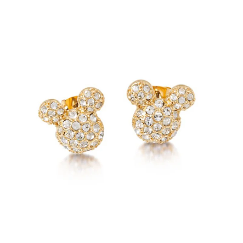 Hoop earrings with rhinestone embellishments for a glamorous and sparkling look-DISNEY Mickey Mouse Crystal Studs