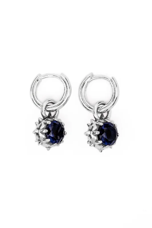 Hoop earrings with faceted crystals for added sparkle and shine-Morning Star Earring