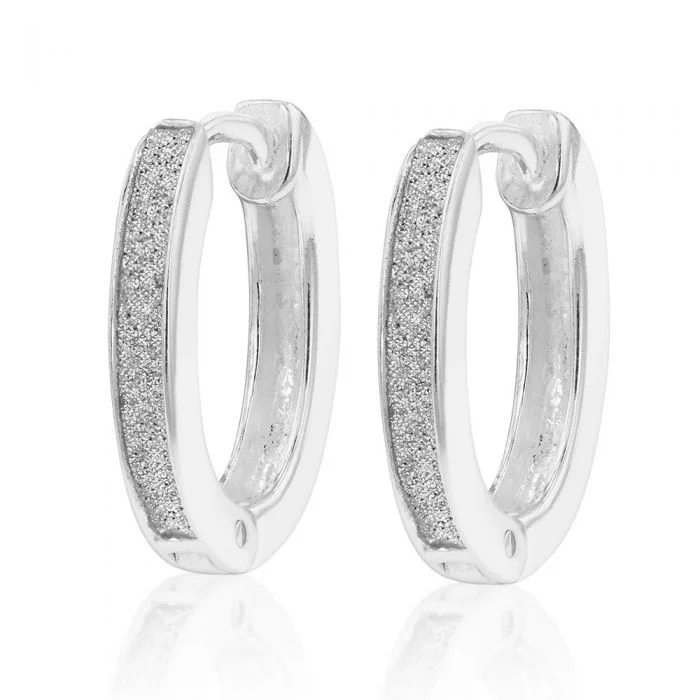 Best hoop earrings with cubic zirconia for a budget-friendly, dazzling look-Sterling Silver Stardust Huggie Hoops Earrings